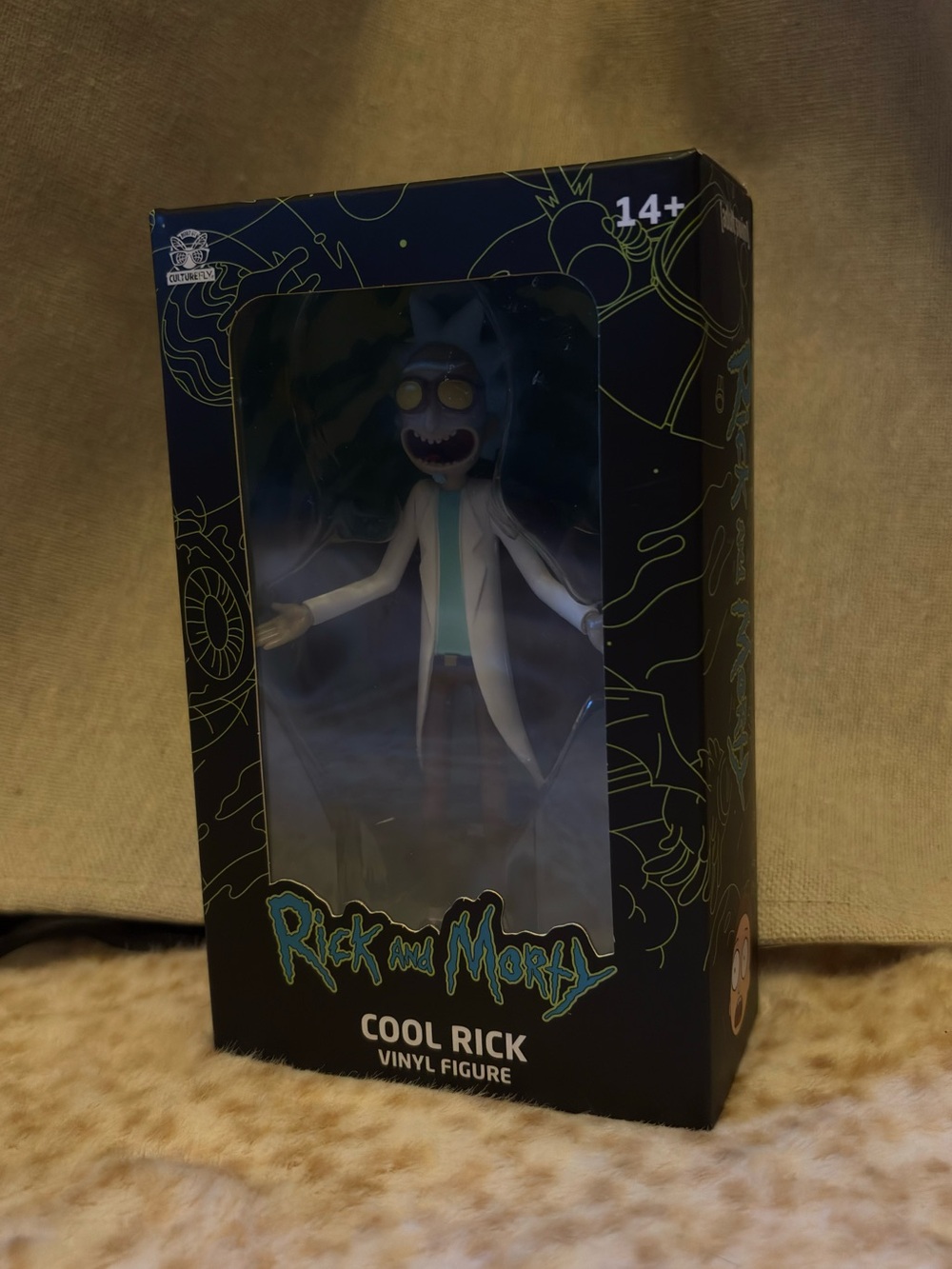 Warner Bros. Rick and Morty Cool Rick Vinyl Figure - Black, Teal, White